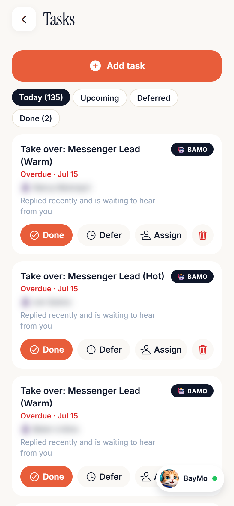 Tasks